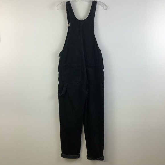 Twik for Simons Organic Cotton Denim Overalls in Black Wash - Picture 2 of 7